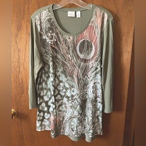 Chico’s Tunic Top Sz 2